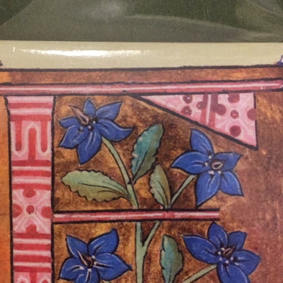 Set of 4 “F” Magnets manuscript letter 2” GETTY MUSEUM Gift Stocking Stuffer NWT - Picture 7 of 7